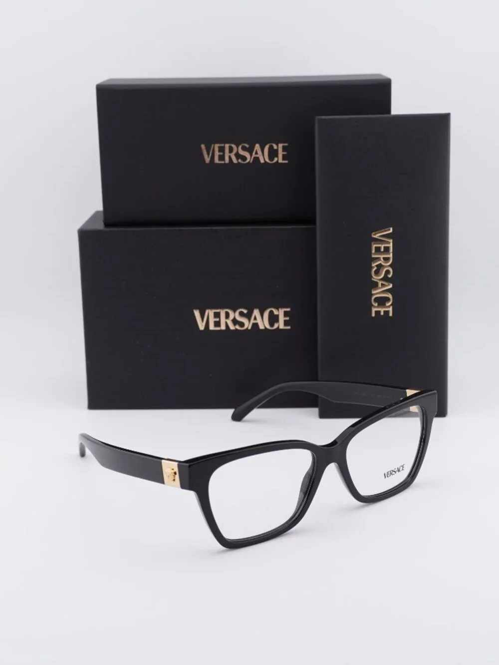 Versace VE3382 GB1 Cat Eye Eyeglasses 55mm – Black